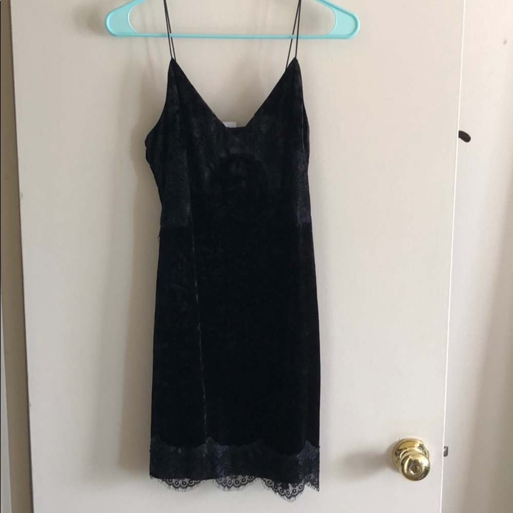 Top shop crushed velvet dress